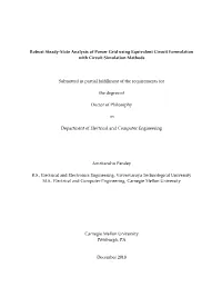Robust Steady State Analysis of Power Grid with Equivalent Circuit