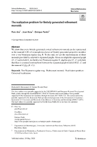 The Realization Problem for Finitely Generated Refinement Monoids