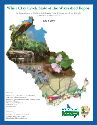 White Clay Creek State of the Watershed Report