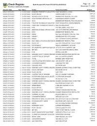 2019 20 Accounts Payable Check Register