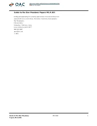 Don Meadows Papers MS.R.001