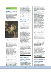 Jacquard's Portrait a Logic Named Joe Harvard Mark I Manual Published Popular Mechanics Predicts Weight