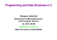 Programming and Data Structures in C