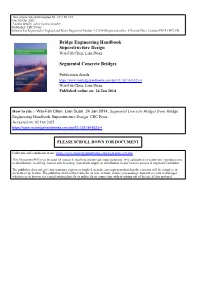 Bridge Engineering Handbook Superstructure Design Segmental