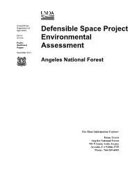 Defensible Space Environmental Analysis