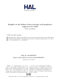 Insights on the Indian Ocean Tectonics and Geophysics Supported by GMT Polina Lemenkova