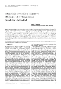 Intentional Systems in Cognitive Ethology: the "Panglossian Paradigm" Defended