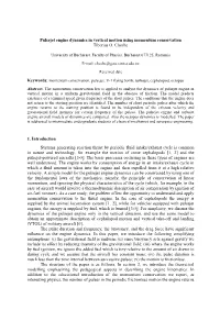 Pulsejet Engine Dynamics in Vertical Motion Using Momentum Conservation Tiberius O