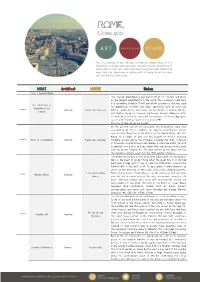 Rome Architecture Guide 2020