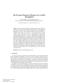 The Extrinsic Elements of Harper Lee's to Kill a Mockingbird