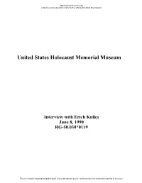 USHMM Finding