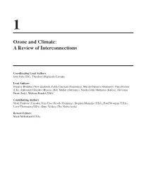 Chapter 1 Ozone and Climate