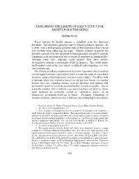 Exploring the Limits of Executive Civil Rights Policymaking