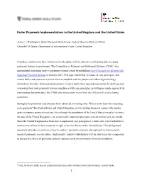 Faster Payments Implementations in the United Kingdom and the United States