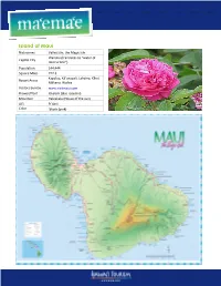 Island of Maui