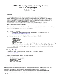 Kent State University and the University of Akron Ph.D. in Nursing Program