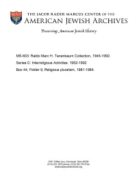 MS-603: Rabbi Marc H