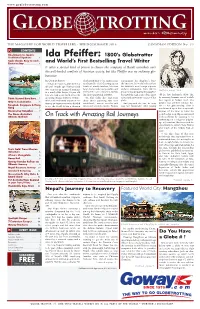 On Track with Amazing Rail Journeys Both Problems by Claiming to Be Embarking on a Religious Pilgrim- Age to Jerusalem