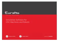 Simulation Software for CNC Machines and Robots