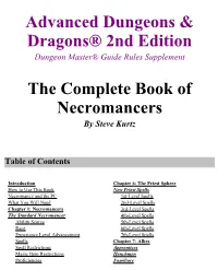 Advanced Dungeons & Dragons® 2Nd Edition the Complete Book Of