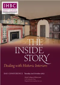 Dealing with Hiﬆoric Interiors