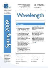 Newsletter Volume 5 Issue 1, Spring 2009