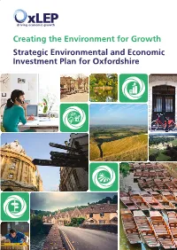 Creating the Environment for Growth Strategic Environmental and Economic
