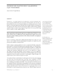 INNOWEAVE and COLLECTIVE IMPACT: COLLABORATION the Philanthropist 2014 / Volume 26 • 1 IS JUST the BEGINNING
