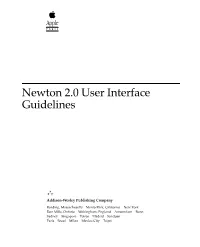 Newton 2.0 User Interface Guidelines