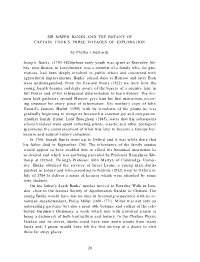 Sir Joseph Banks and the Botany of Captain Cook's Three Voyages Of