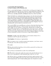 A Conversation with Chris Stapleton by Frank Goodman (1/2008, Puremusic.Com)