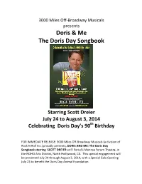Doris & Me the Doris Day Songbook