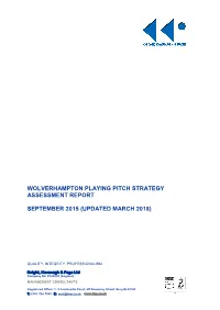 Playing Pitch Strategy Assessment Report