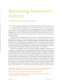 Reforming Myanmar's Military
