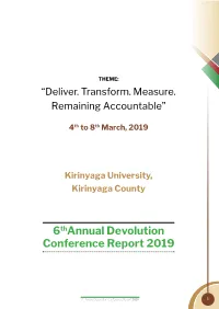 6Thannual Devolution Conference Report 2019