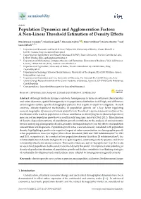 A Non-Linear Threshold Estimation of Density Effects