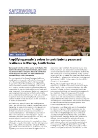 Amplifying People's Voices to Contribute to Peace and Resilience