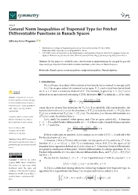 General Norm Inequalities of Trapezoid Type for Fréchet Differentiable Functions in Banach Spaces