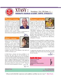 Newsletter - Vol : VII, Issue - 1