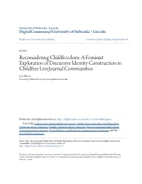 Reconsidering Childfreedom: a Feminist Exploration of Discursive