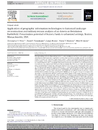 Application of Geographic Information Technologies to Historical Landscape