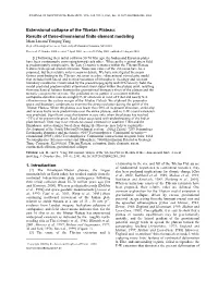 Extensional Collapse of the Tibetan Plateau: Results of Three-Dimensional Finite Element Modeling Mian Liu and Youqing Yang Dept