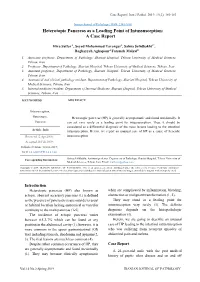 Heterotopic Pancreas As a Leading Point of Intussusception: a Case Report