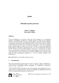 Squibs Babanki Negation Patterns