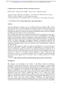 Graph Analytics for Phenome-Genome Associations Inference