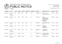 Public Notice &gt;&gt; Licensing and Management System Admin &gt;&gt;