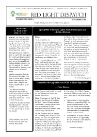 Red Light Despatch Volume VII, Issue 9 September 2014
