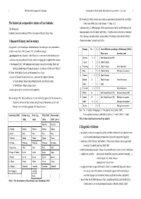 The Historical-Comparative Status of East Sudanic 1 Research History and Inventory 2 Linguistic Evidence
