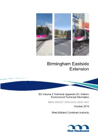 Appendix Q1 – Historic Environment Technical Information