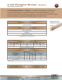 C51000 Phosphor Bronze